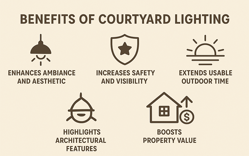 Benefits Of Courtyard Lighting