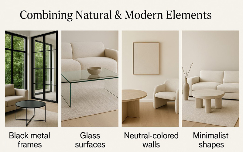 Combining Natural Material & Modern Elements