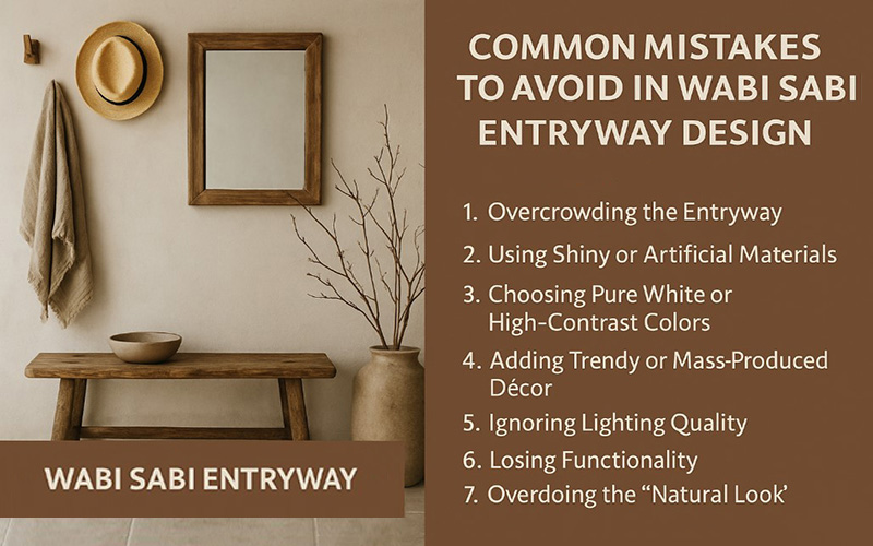 Common Mistakes To Avoid In Wabi Sabi Entryway Design