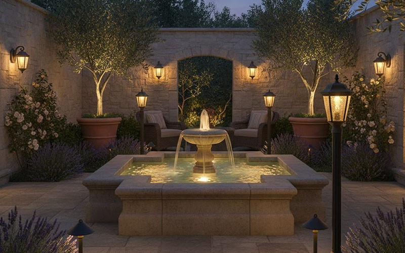 Courtyard Kichler Lighting Ideas