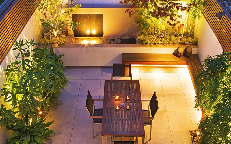Courtyard Led Strip Lighting For Steps & Edges