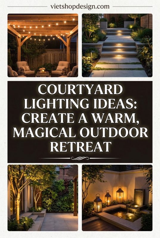 Courtyard Lighting Ideas - Create A Warm, Magical Outdoor Retreat