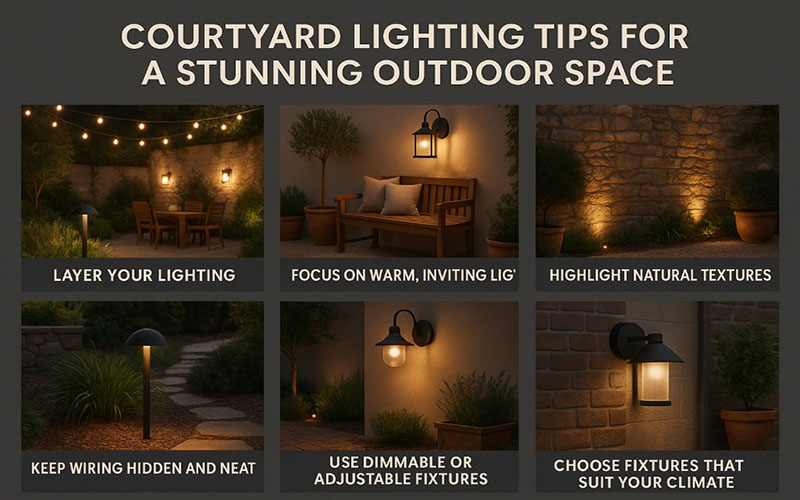 Courtyard Lighting Tips For A Stunning Outdoor Space