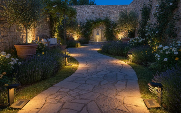 Courtyard Pathway Lighting
