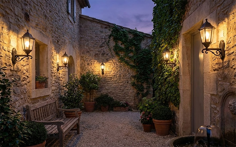 Courtyard Wall Sconces