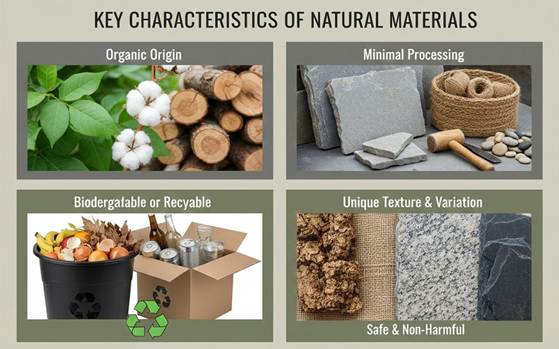 Key Characteristics Of Natural Materials