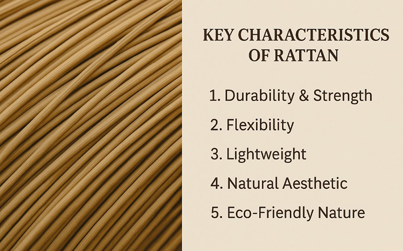 Key Characteristics Of Rattan Material