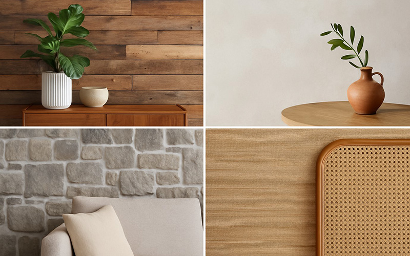 Natural Material Wall Treatments