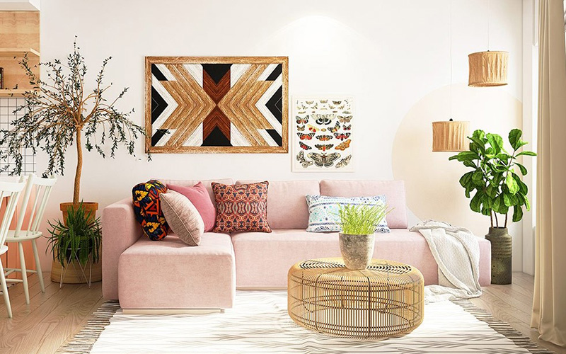 Natural Material For Bohemian Design