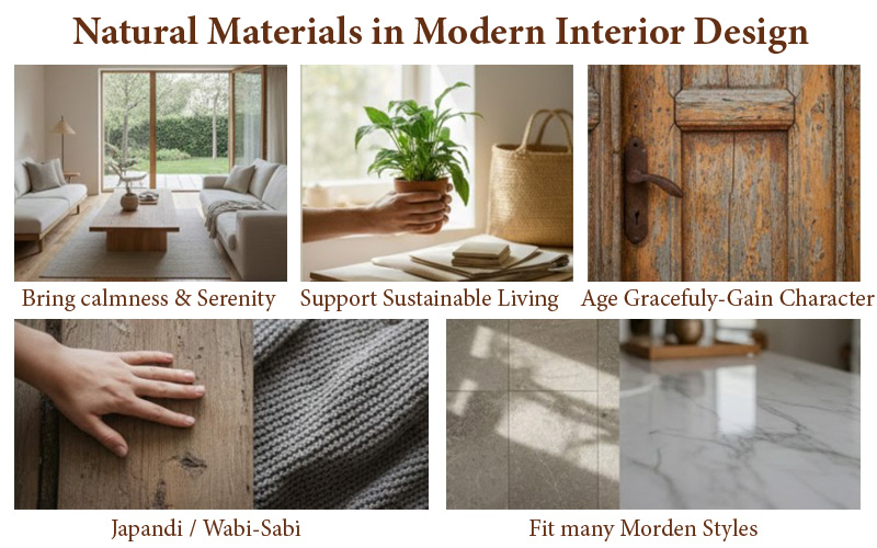 Natural Materials In Modern Interior Design