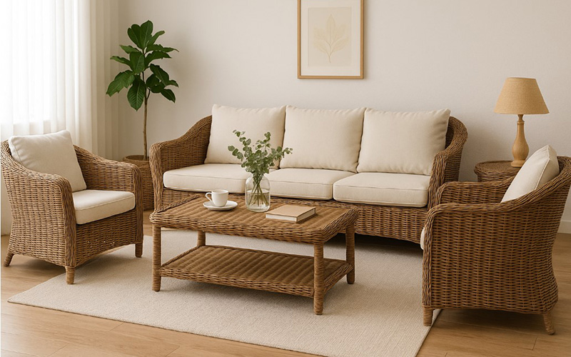Pe Wicker Furniture For Indoor Use