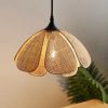 Rattan Flora Pendant Light Over Kitchen Table