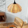 Rattan Flora Pendant Light Reading Nook
