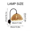 Rattan Flora Wall Fixture Lamp Size