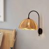 Rattan Flora Wall Light Fixture