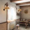 Rattan Flower Wall Sconce Flora Light Fixture