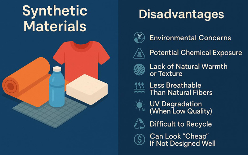 Synthetic Materials Disadvantages