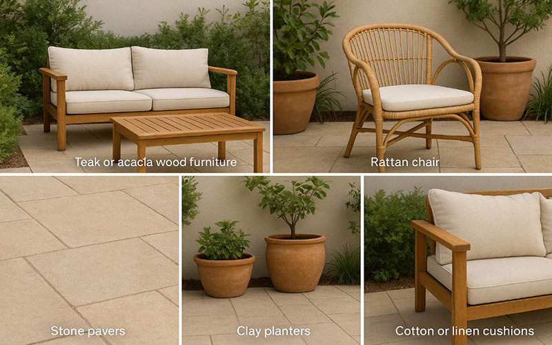 Using Natural Materials For Outdoor Space