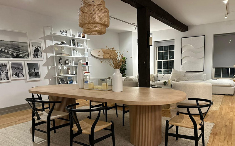 Using Natural Materials For Dining Room