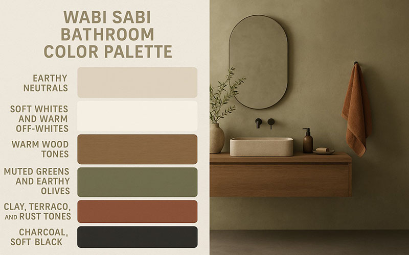 Wabi Sabi Bathroom Color Palette