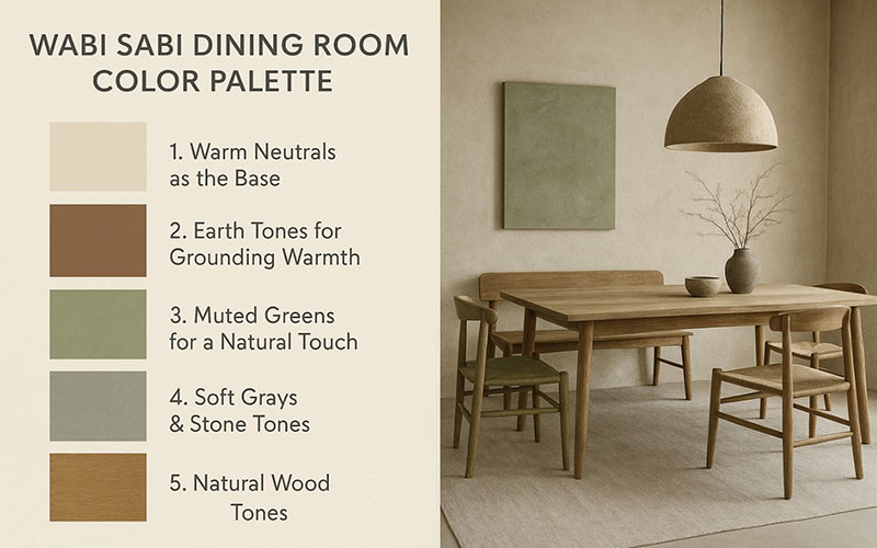 Wabi Sabi Dining Room Color Palette