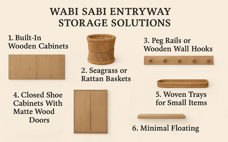 Wabi Sabi Entryway Storage Solutions