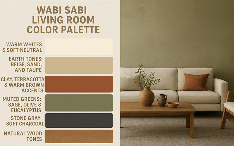 Wabi Sabi Living Room Color Palette