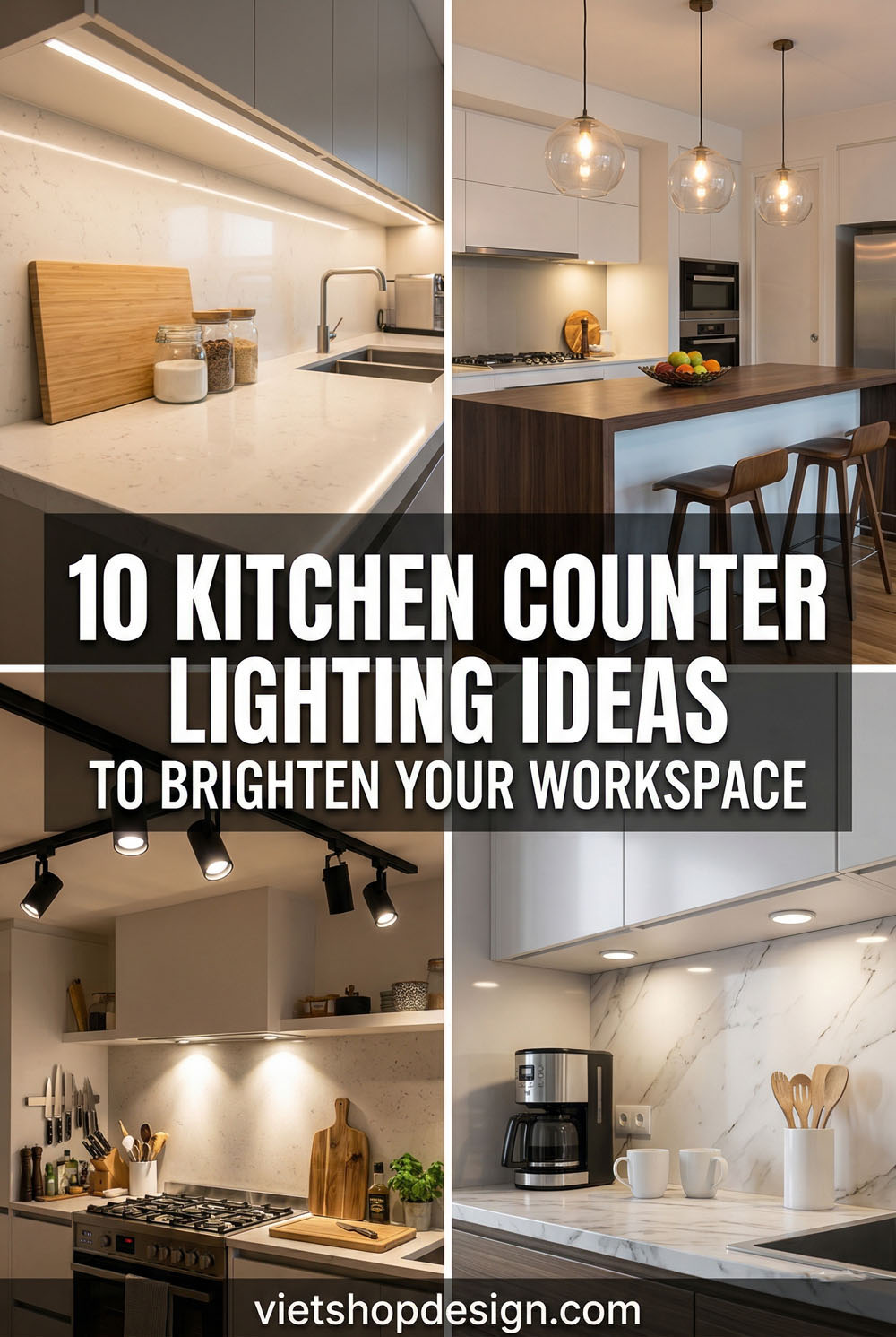 10 Kitchen Counter Lighting Ideas to Brighten Your Workspace