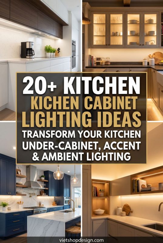 20+ Kitchen Cabinet Lighting Ideas To Transform Your Kitchen