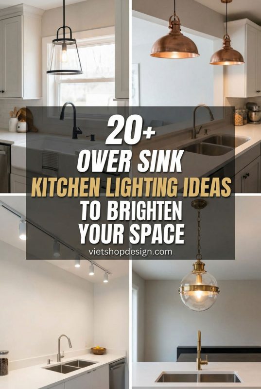20+ Over Sink Kitchen Lighting Ideas To Brighten Your Space