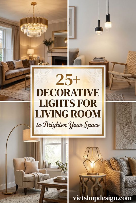 25+ Decorative Lights For Living Room To Brighten Your Space