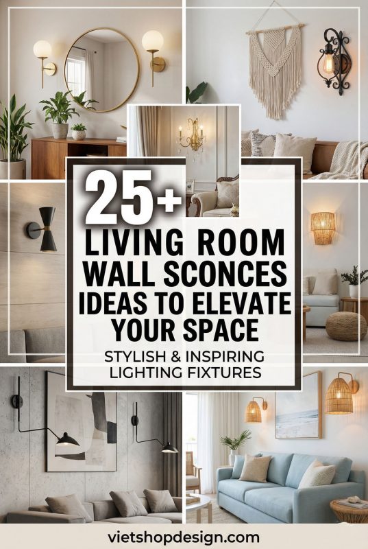 25+ Living Room Wall Sconces Ideas To Elevate Your Space