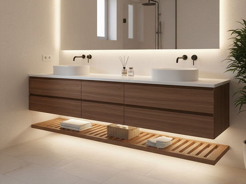 Bathroom Vanity Under-shelf Lights
