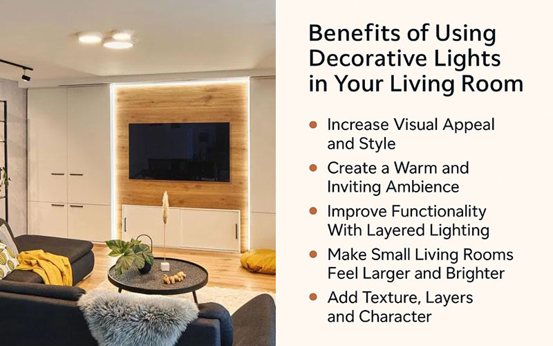 Benefits Of Using Decorative Lights In Your Living Room