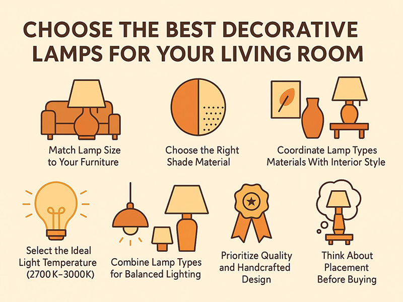 Choose The Best Decorative Lamps For Your Living Room