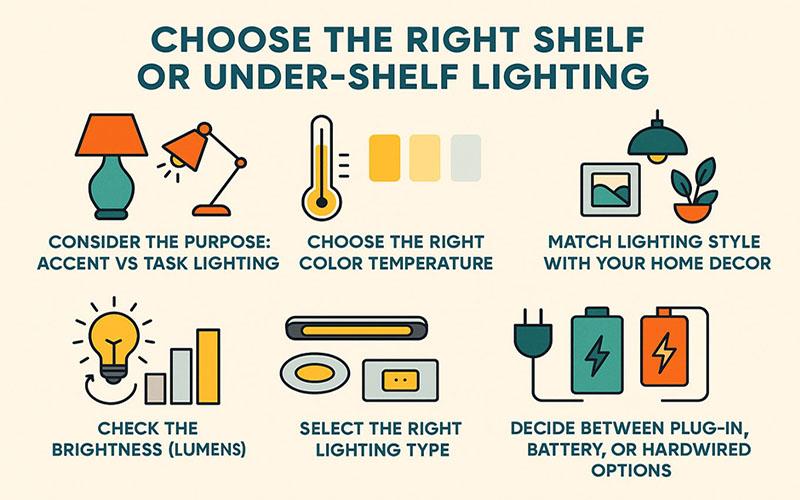Choose The Right Shelf Or Under-shelf Lighting