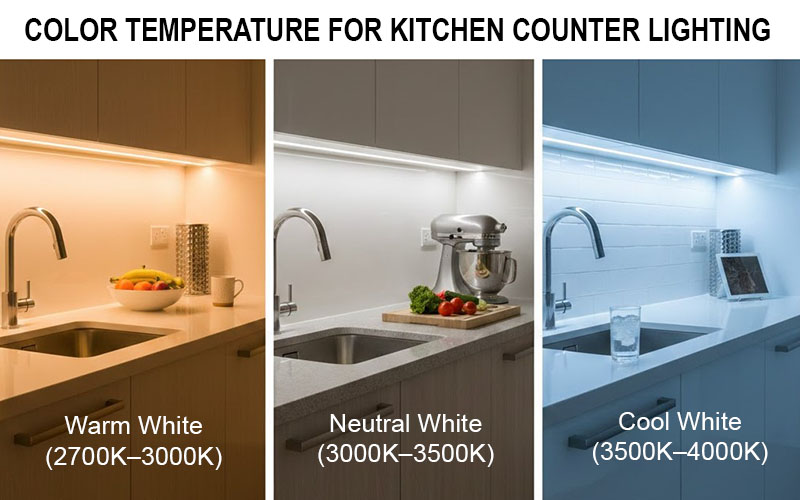 Color Temperature For Kitchen Counter Lighting