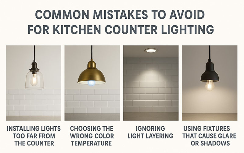 Counter Lighting Common Mistakes To Avoid