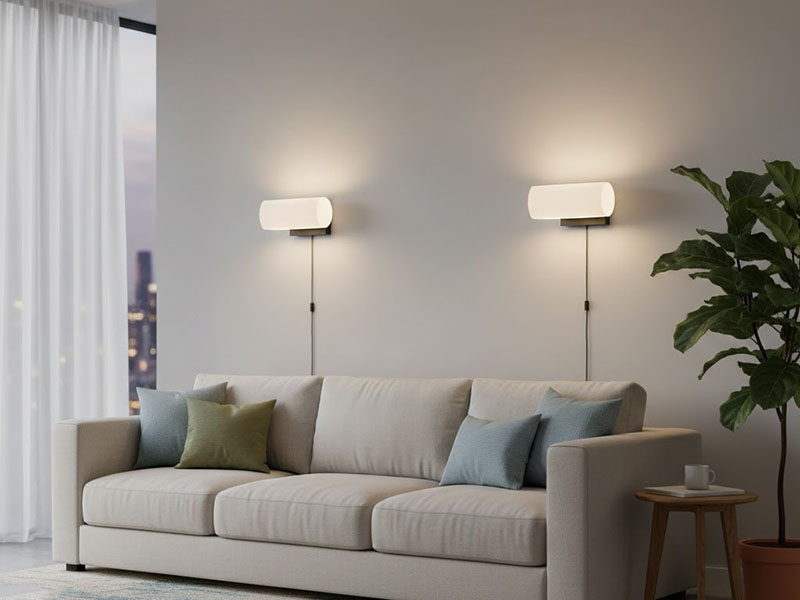 Frosted-glass Contemporary Wall Lights