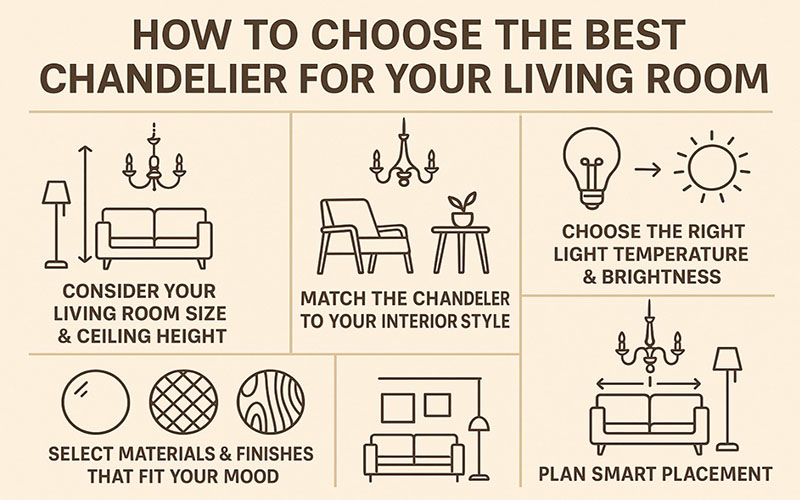 How To Choose The Best Chandelier For Your Living Room