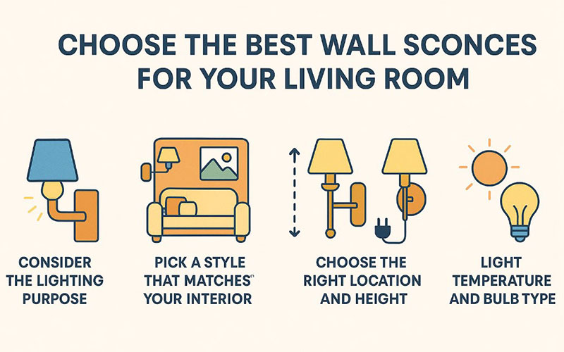 How To Choose The Best Wall Sconces For Your Living Room