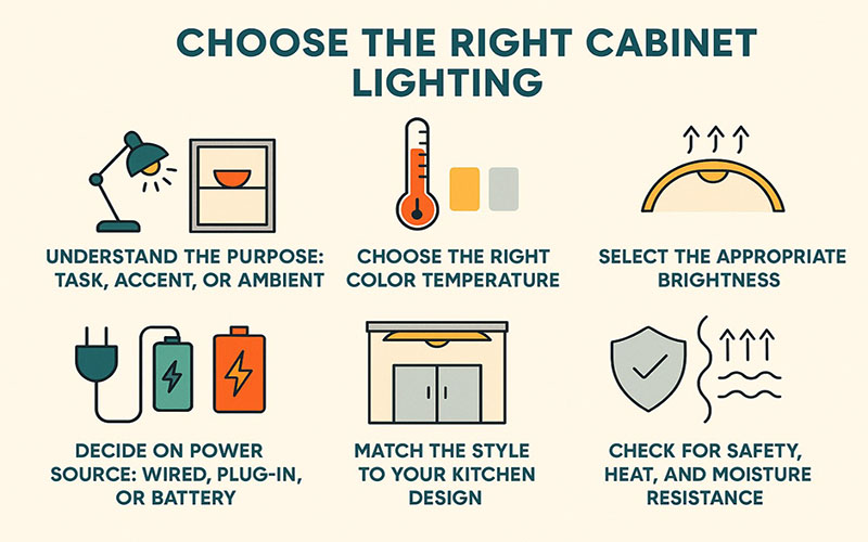 How To Choose The Right Cabinet Lighting