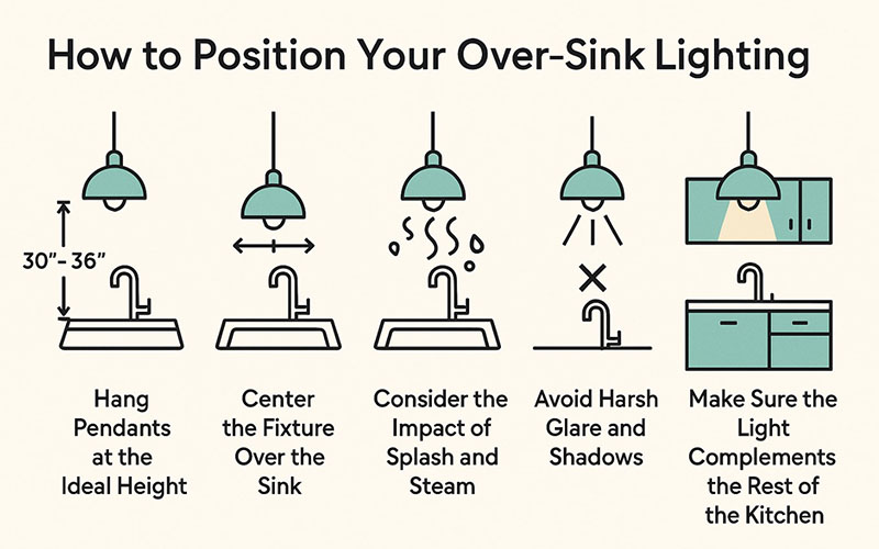 How To Position Your Over-sink Lighting