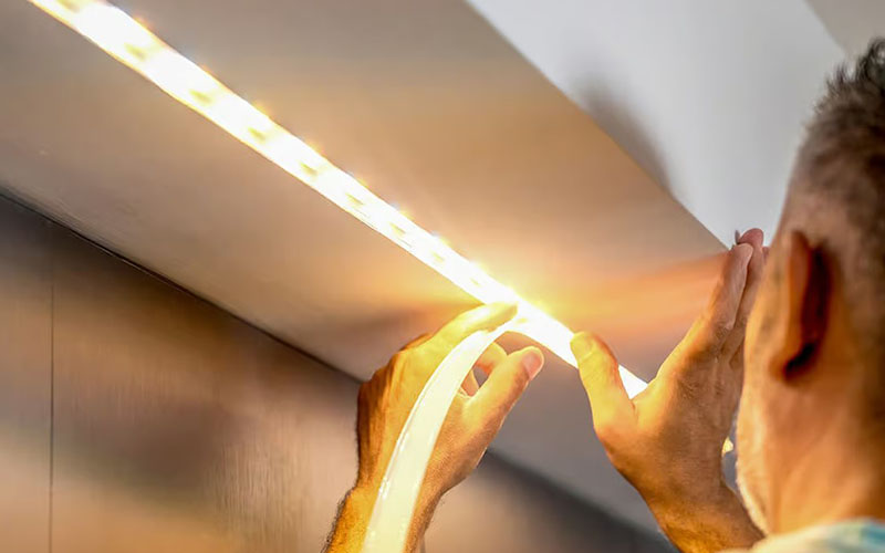 Install Under-cabinet Led Strip Lights