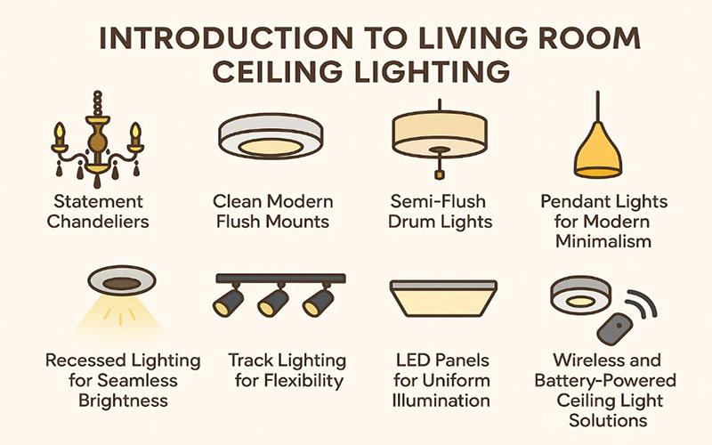Introduction To Living Room Ceiling Lighting
