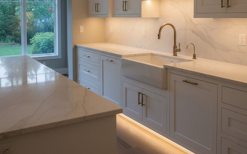 Kitchen Cabinet Night-path Toe-kick Leds For Safety