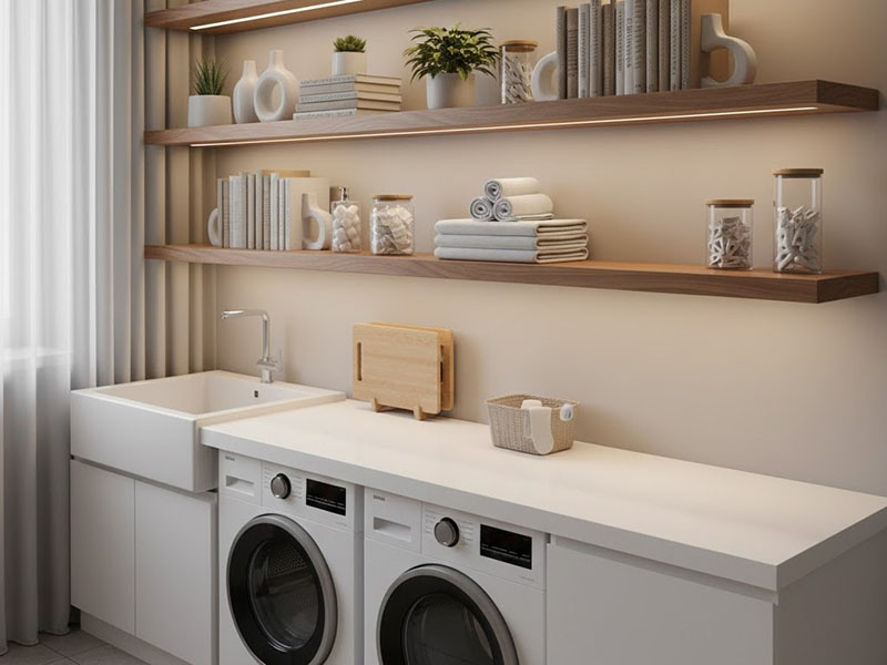 Laundry Room Under-shelf Lighting