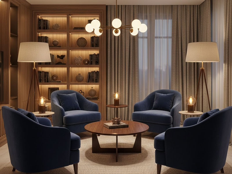 Living Room Conversation Area Lighting Ideas