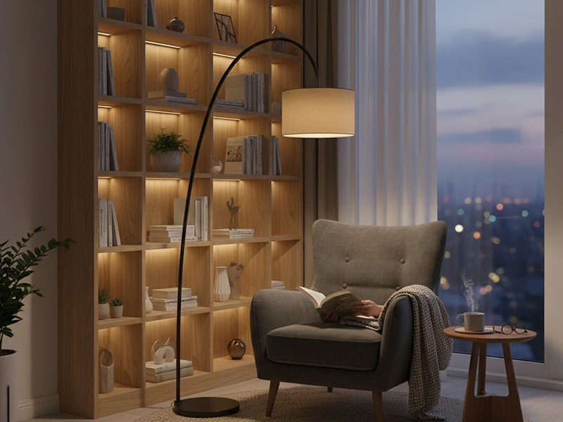 Living Room Reading Nook Lighting Ideas