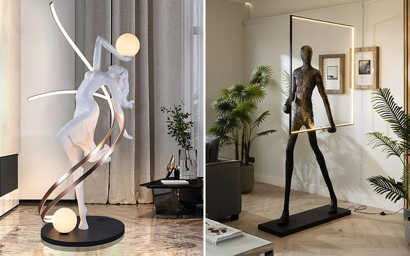 Living Room Sculptural Lamps